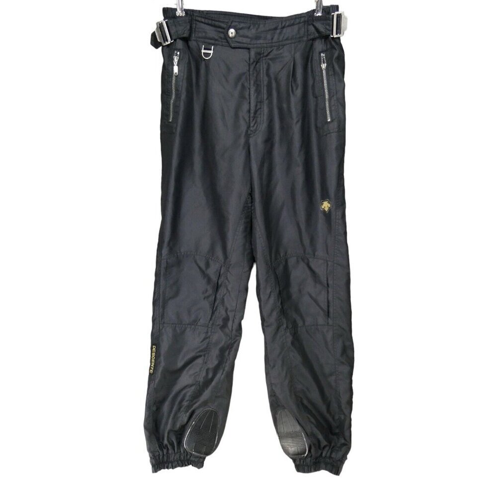 Vintage DESCENTE‎ Mens Ski Snowboard Black Pants Size 36